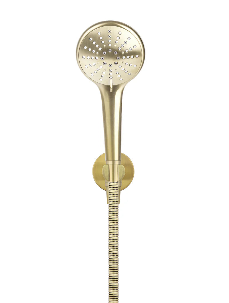 MEIR ROUND THREE FUNCTION HAND SHOWER ON FIXED BRACKET