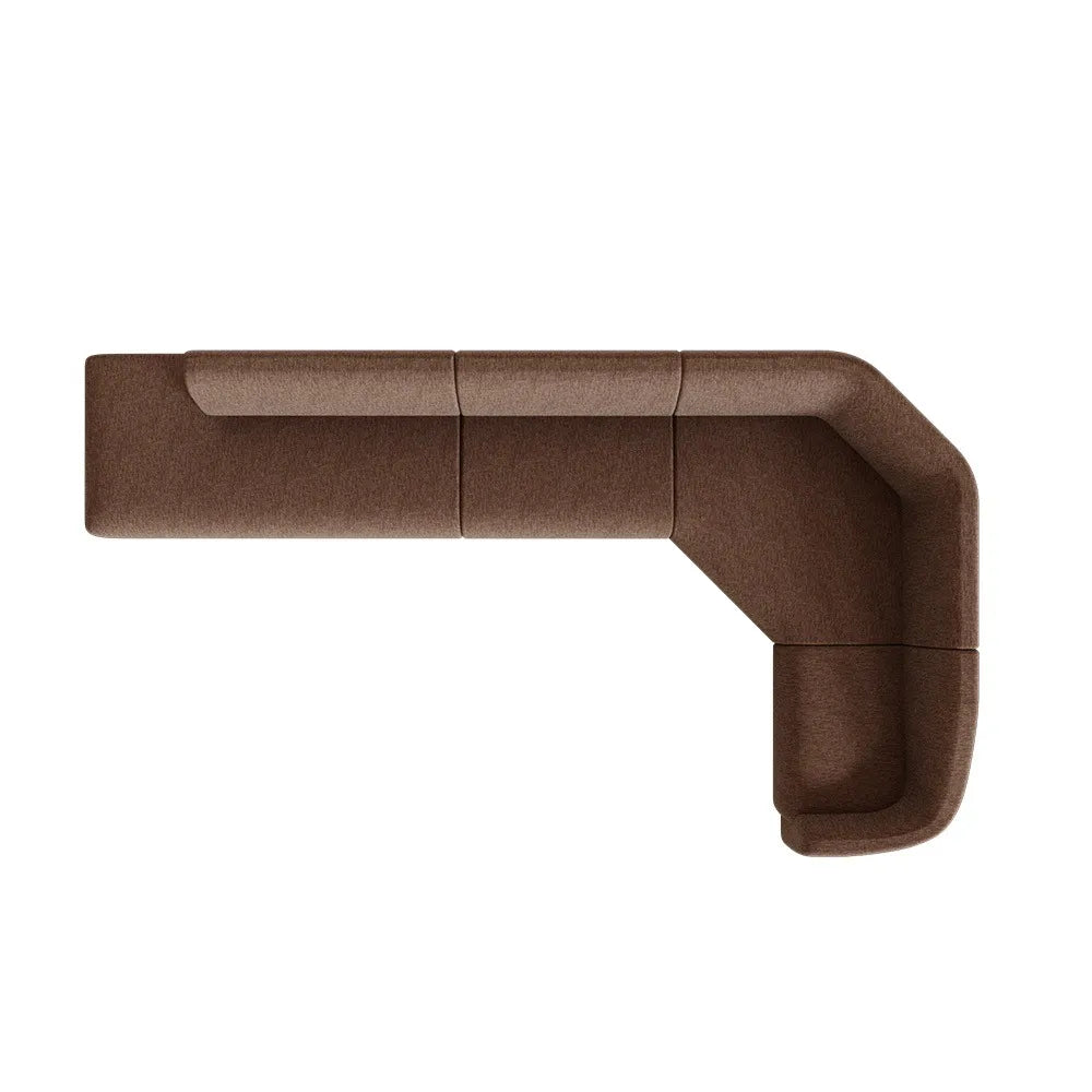 Juno Pebble 4-Seater Left Open End L Shape - Tawny