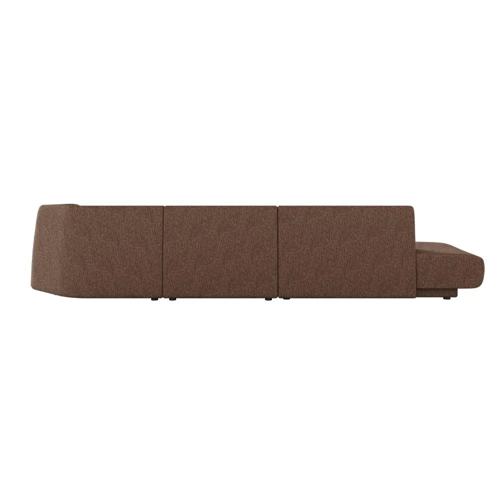 Juno Pebble 4-Seater Left Open End L Shape - Tawny
