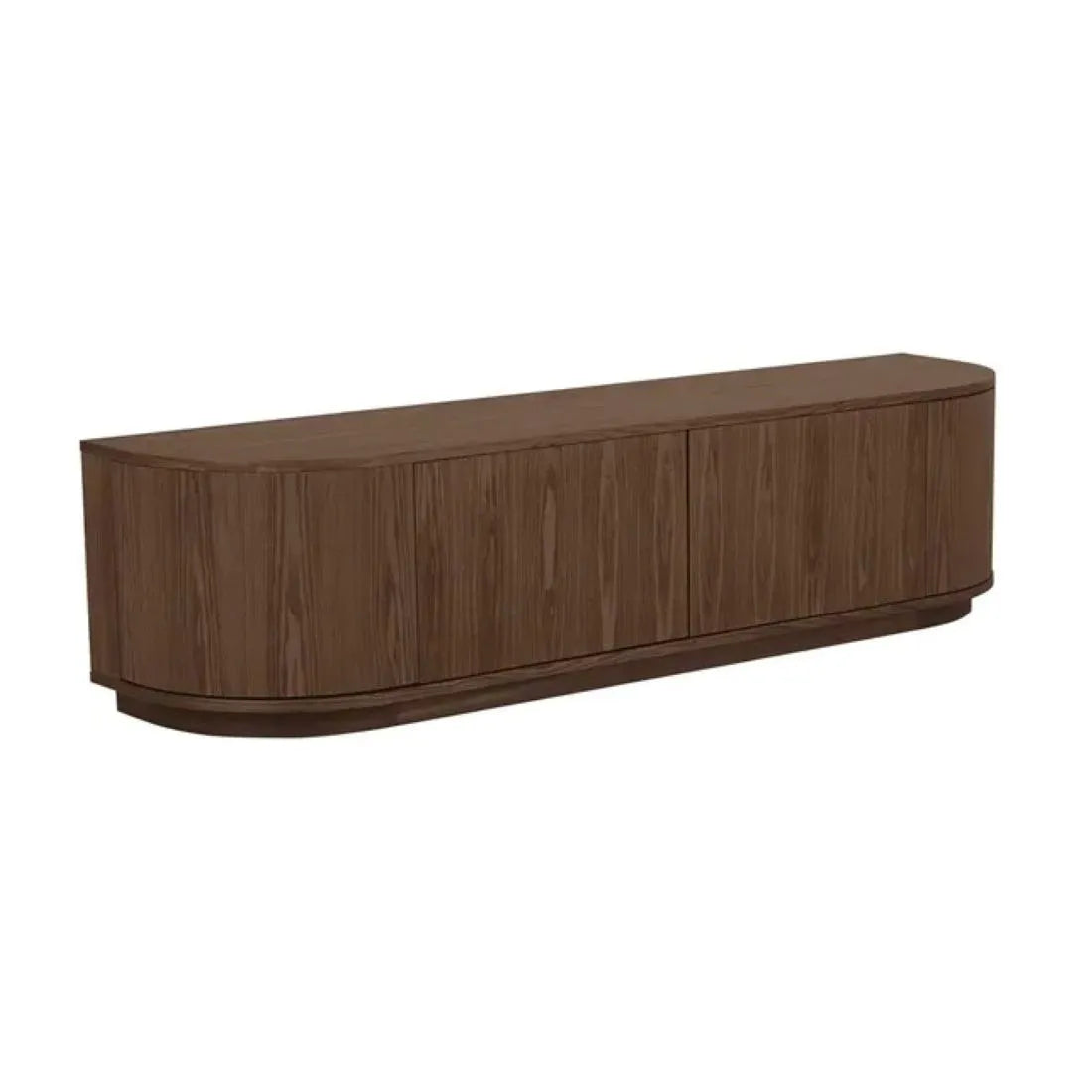 Oberon Crescent Entertainment Units - Smoked Ash