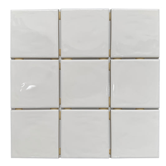 WAVE WHITE GLOSS 100X100